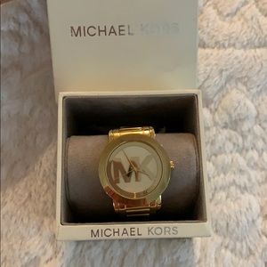 MK gold watch